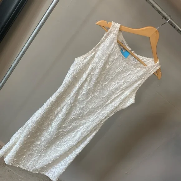 Scala | Dresses | Scala Ivory Lace Pencil Dress | Poshmark